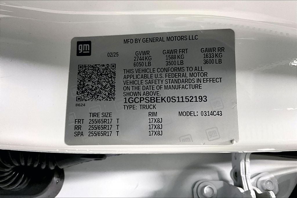 2025 Chevrolet Colorado Work Truck