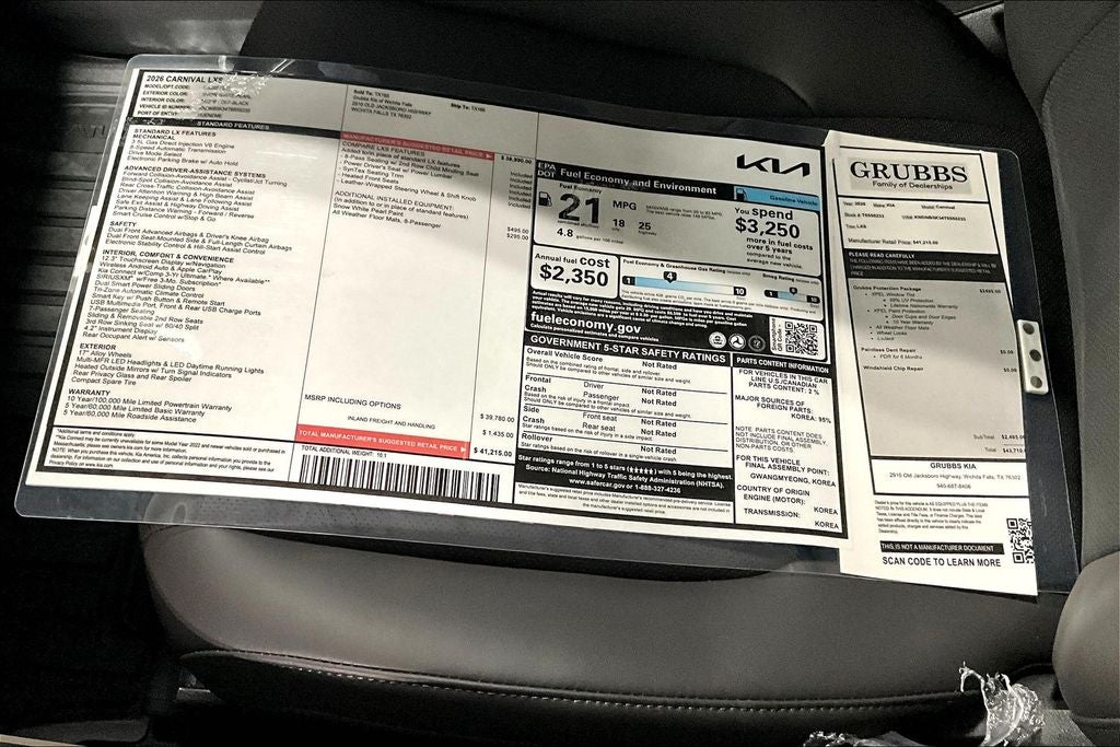 2026 Kia Carnival LXS