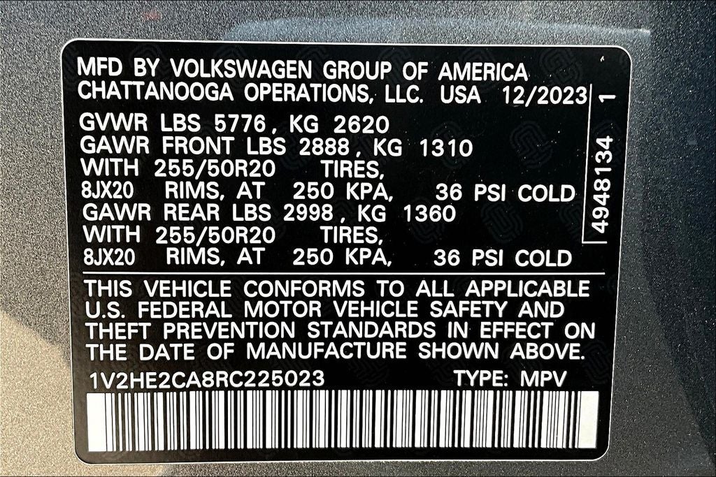 2024 Volkswagen Atlas Cross Sport 2.0T SE w/Technology