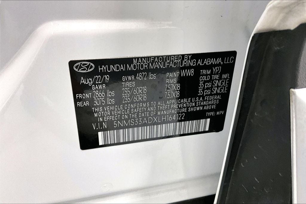 2020 Hyundai Santa Fe SEL