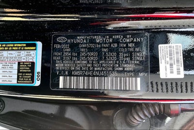 2022 Hyundai Palisade Calligraphy