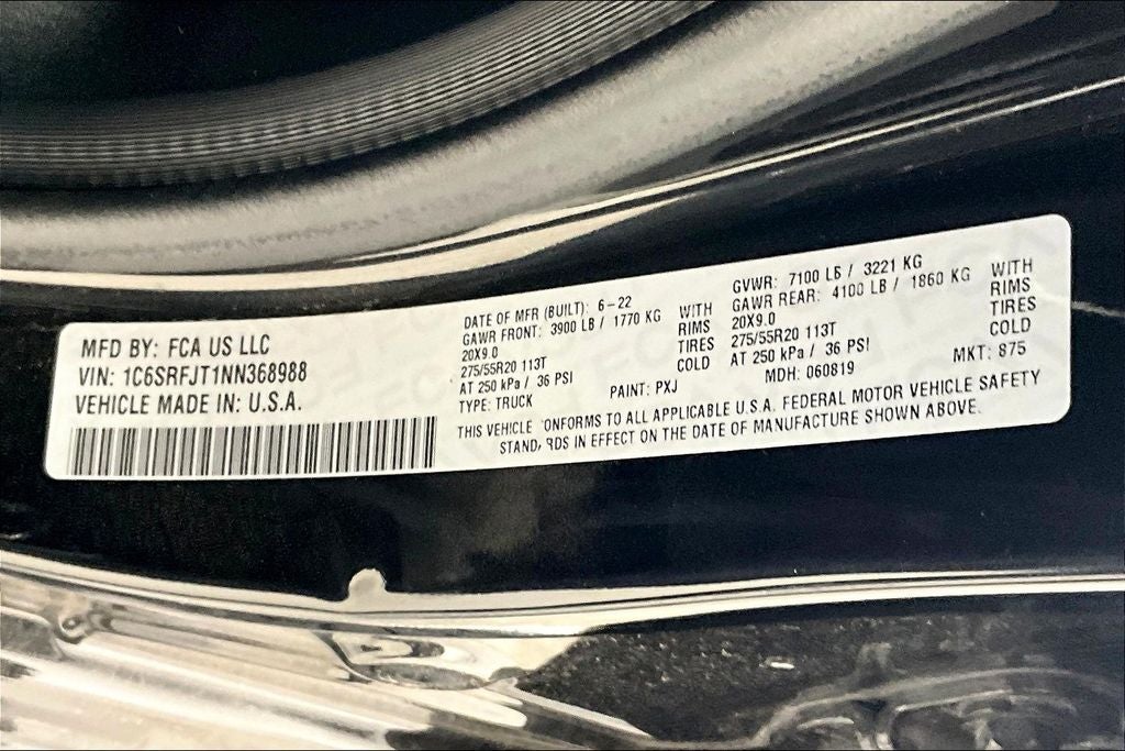 2022 RAM 1500 Laramie Crew Cab 4x4 5'7' Box