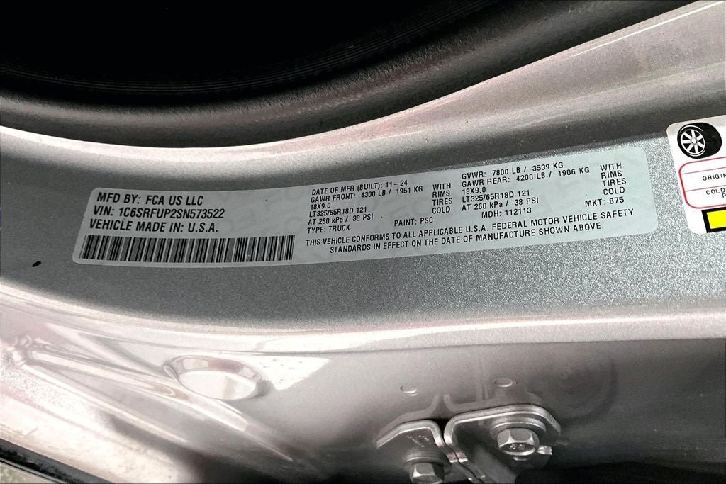 2025 RAM 1500 RHO Crew Cab 4x4 5'7' Box