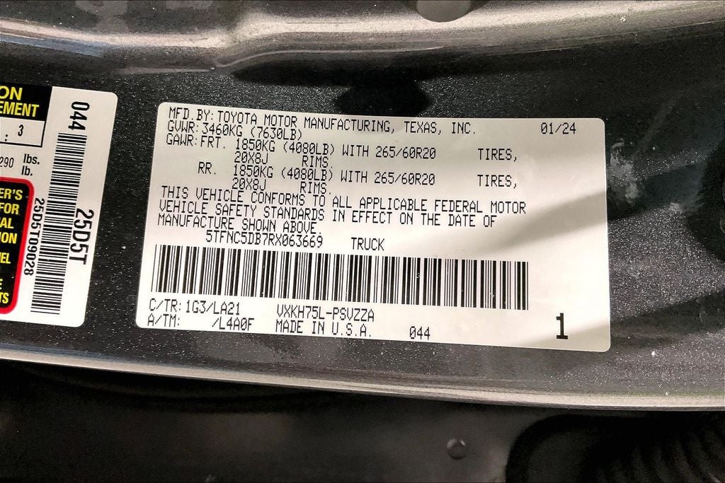 2024 Toyota Tundra Hybrid Platinum 4WD
