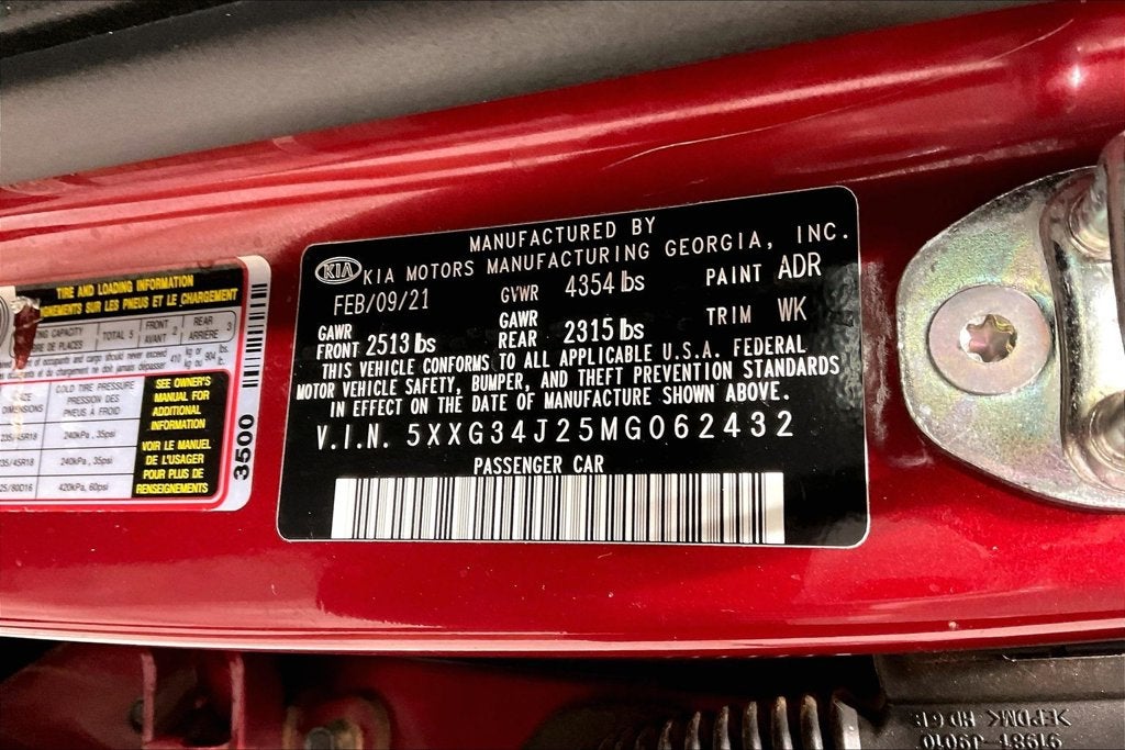 2021 Kia K5 EX