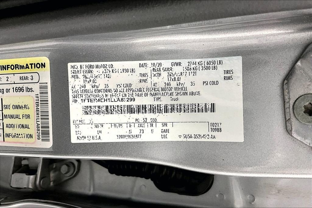 2020 Ford Ranger XLT