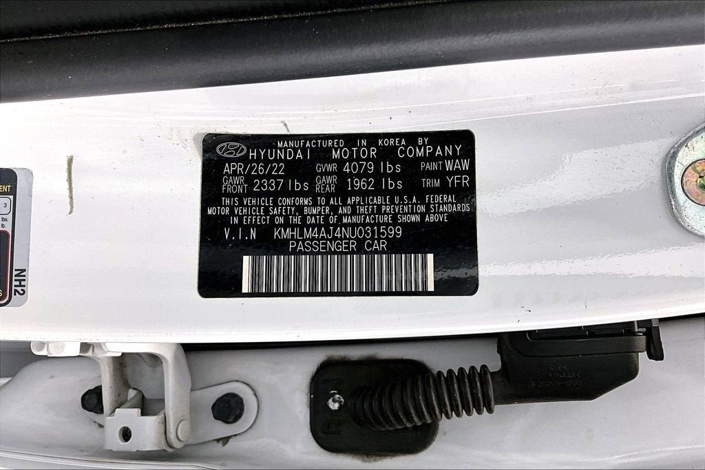 2022 Hyundai Elantra Hybrid Blue