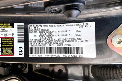 2016 Toyota Tacoma SR5