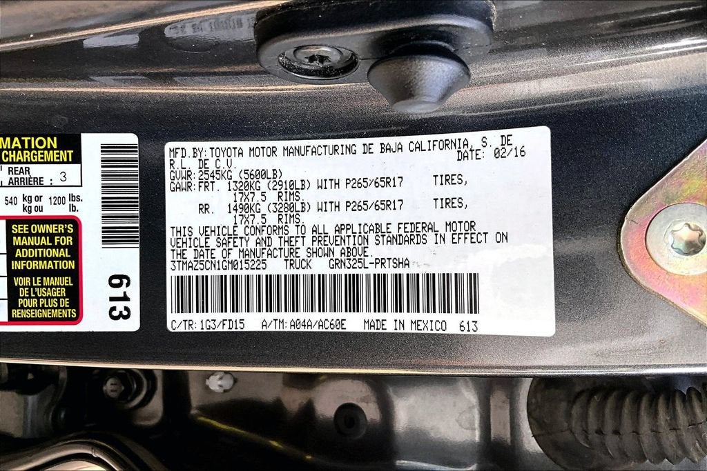 2016 Toyota Tacoma SR5