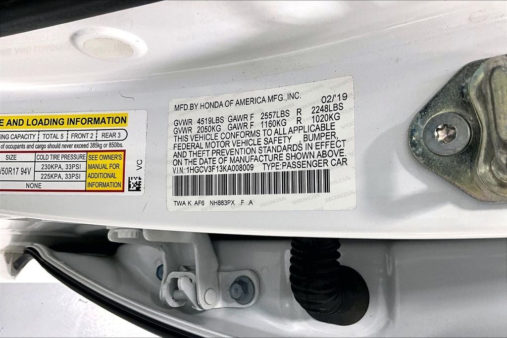 2019 Honda Accord Hybrid Base