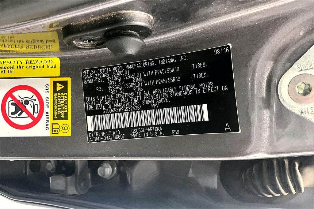 2016 Toyota Highlander Limited Platinum V6