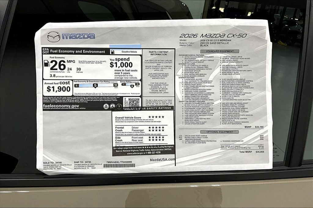 2026 Mazda Mazda CX-50 2.5 S Meridian Edition