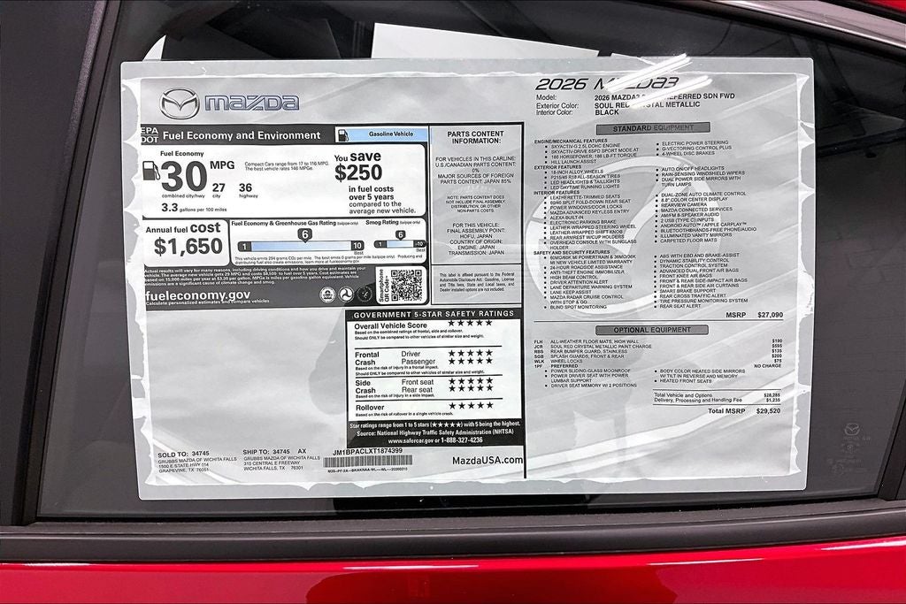 2026 Mazda Mazda3 2.5 S Preferred