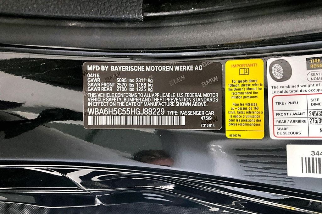 2017 BMW 6 Series 650i