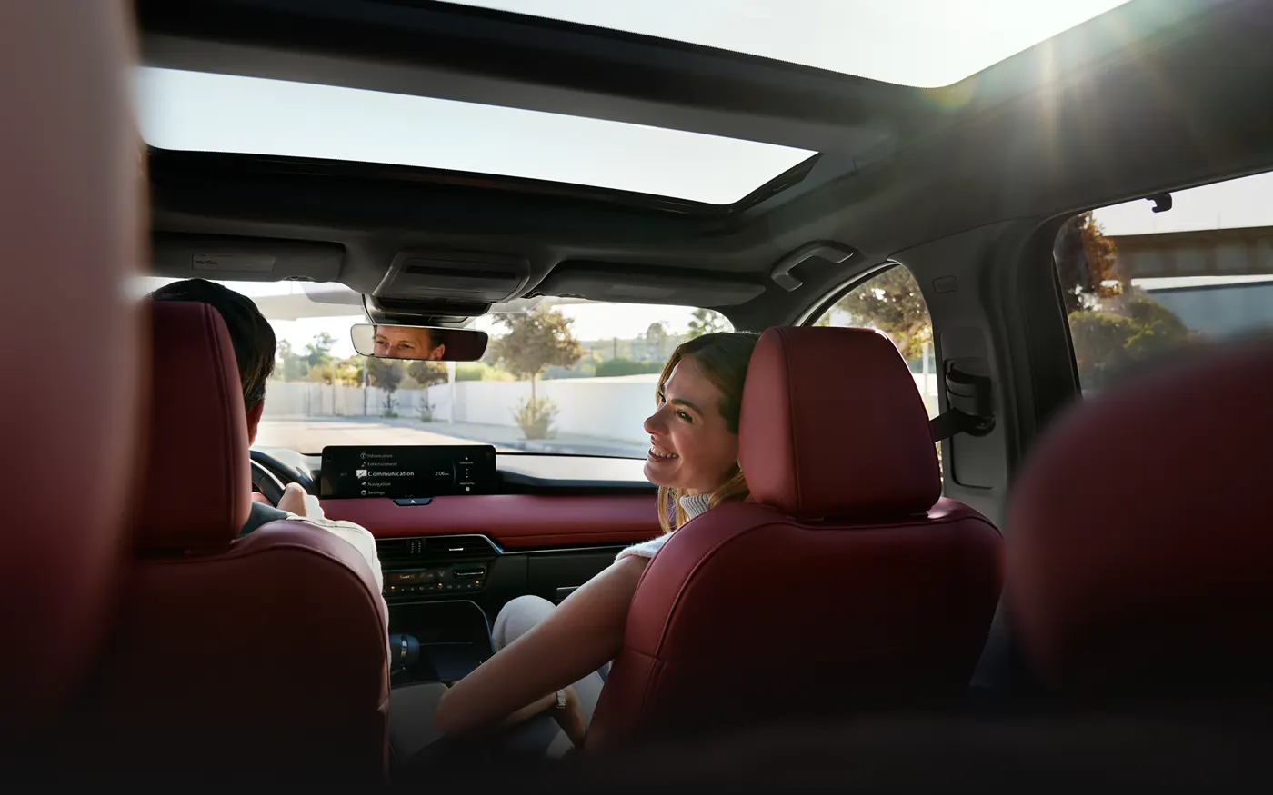 Friends riding in the 2-row 2027 Mazda CX-90 | Grubbs Mazda in Wichita Falls TX