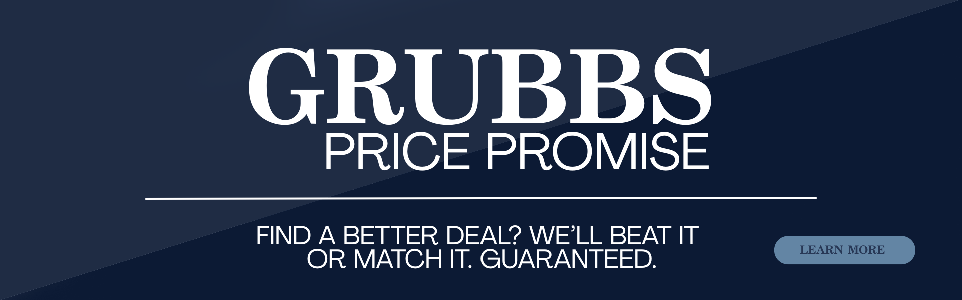 Grubbs Price Promise Banner